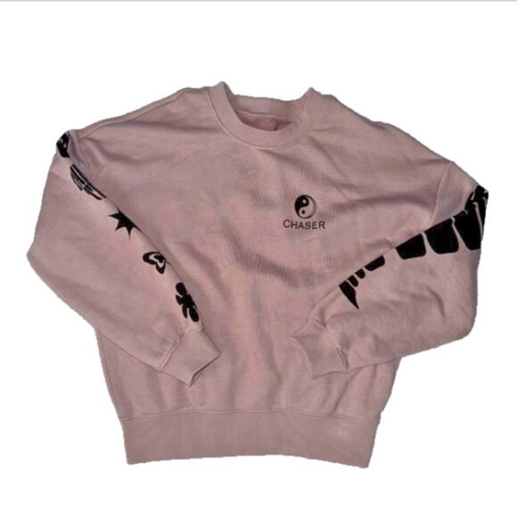Chaser “Take a Trip / Space Out” Graphic Sweatshirt – Yin-Yang Logo – Women’s S - Picture 1 of 6
